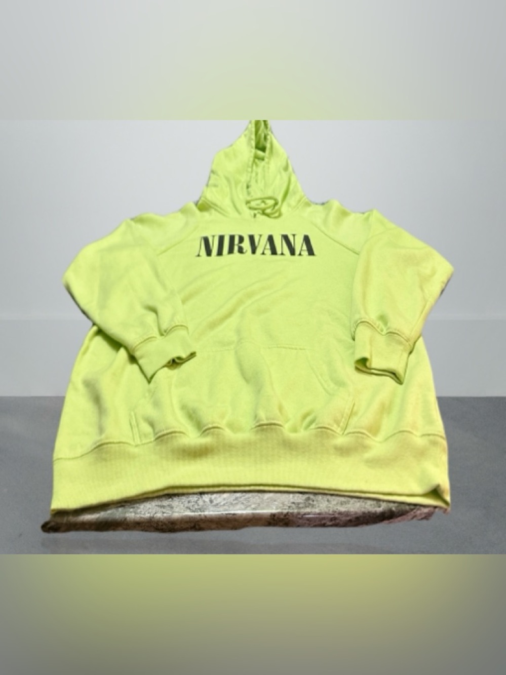 NIRVANA Neon Lime Pullover Hoodie 1X